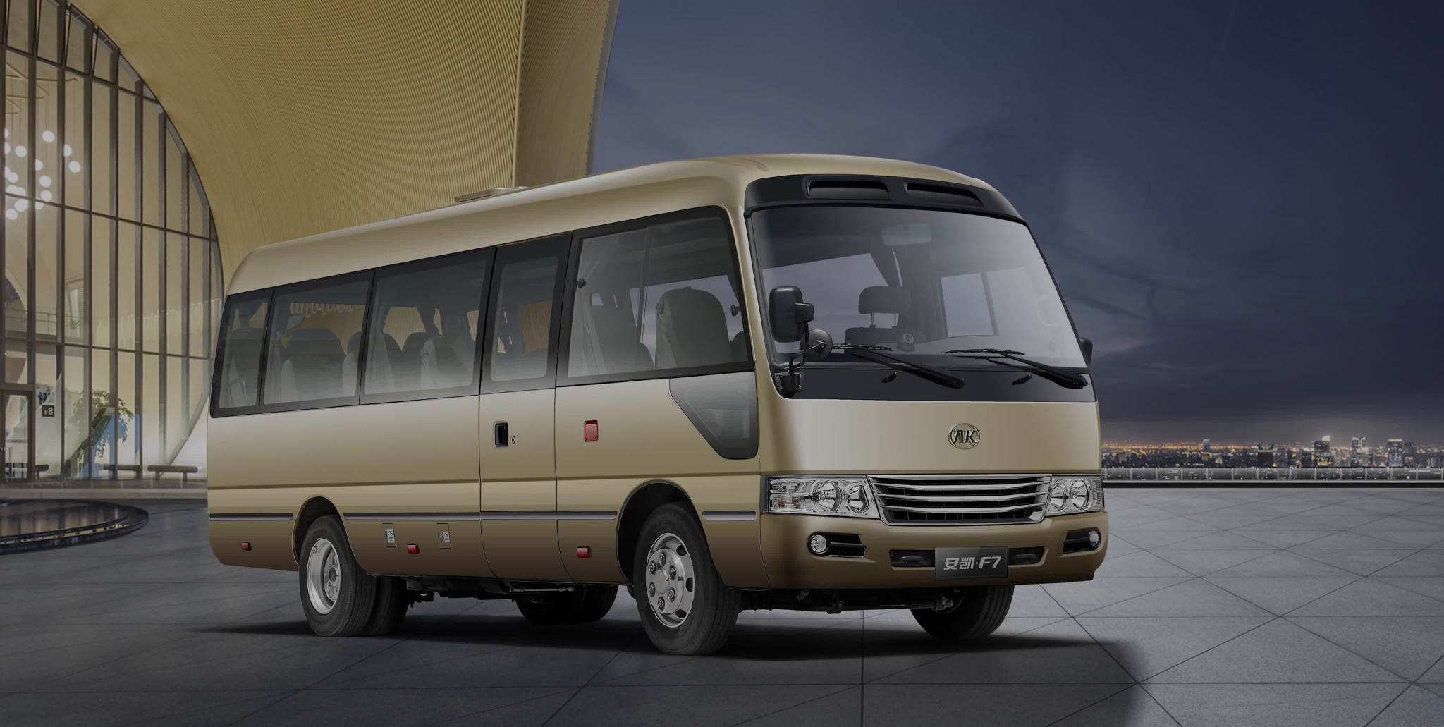 郴州租車(chē)包車(chē)23座考斯特商務(wù)中巴車(chē)